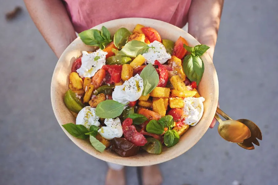 Panzanella de polenta