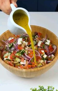 temperar uma salada montanheira do Algarve