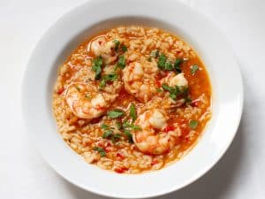 prato de arroz malandrinho de camarao