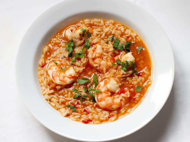 prato de arroz malandrinho de camarao