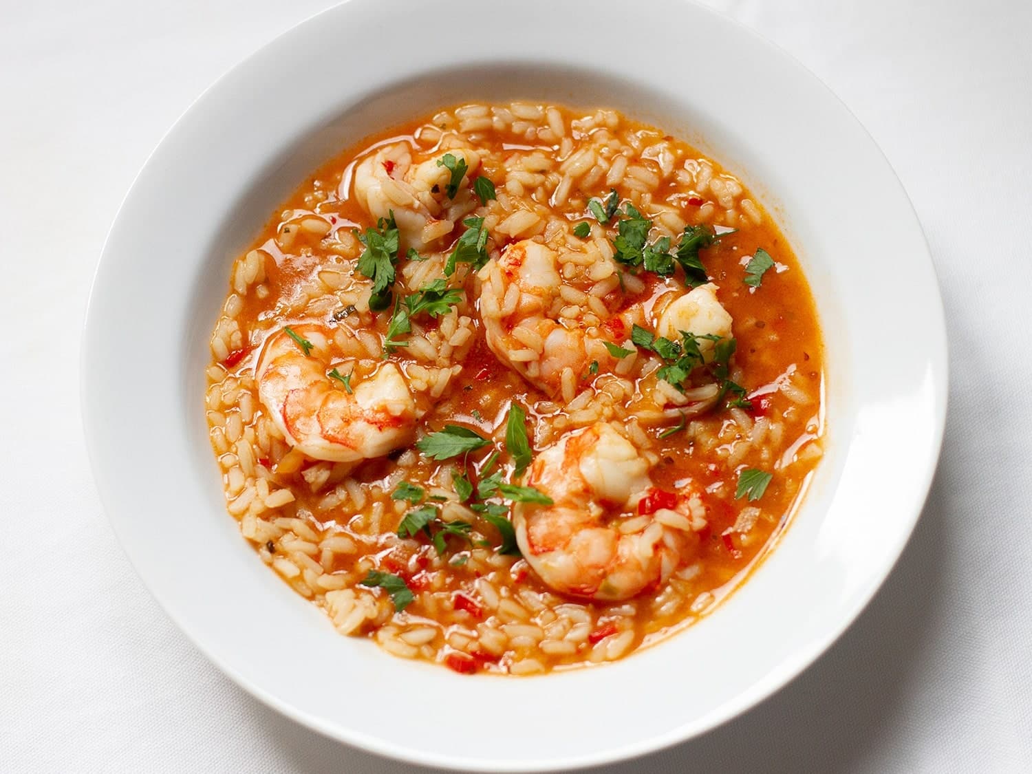 prato de arroz malandrinho de camarao