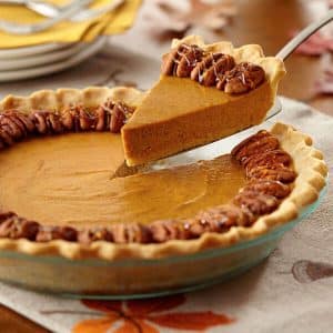 tarte de abóbora com nozes peca tipica do dia de acção de graças