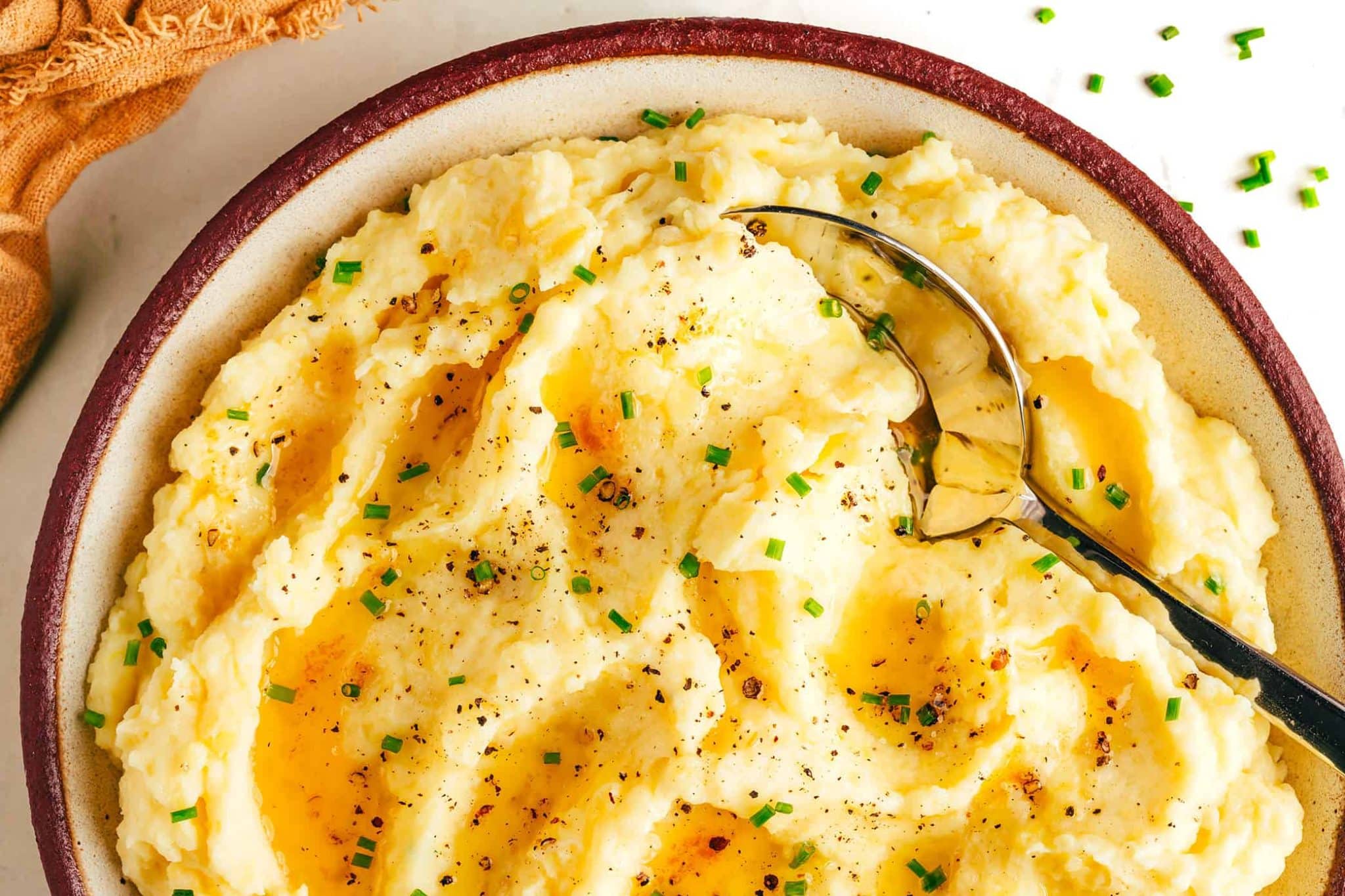 puré de batata gourmet com manteiga noisette